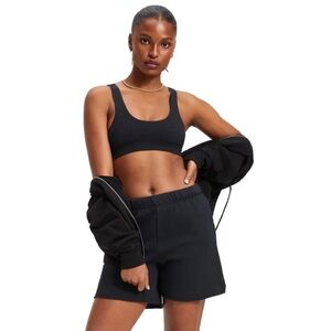 GOOD AMERICAN Black Sports Bra